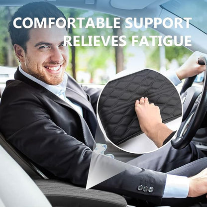 2025 Upgrade Universal Style Memory Cotton Car Armrest Box Pad, New Leather Car - Image 5