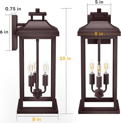 20" Oil Rubbed Bronze Outside Lighting - Image 5