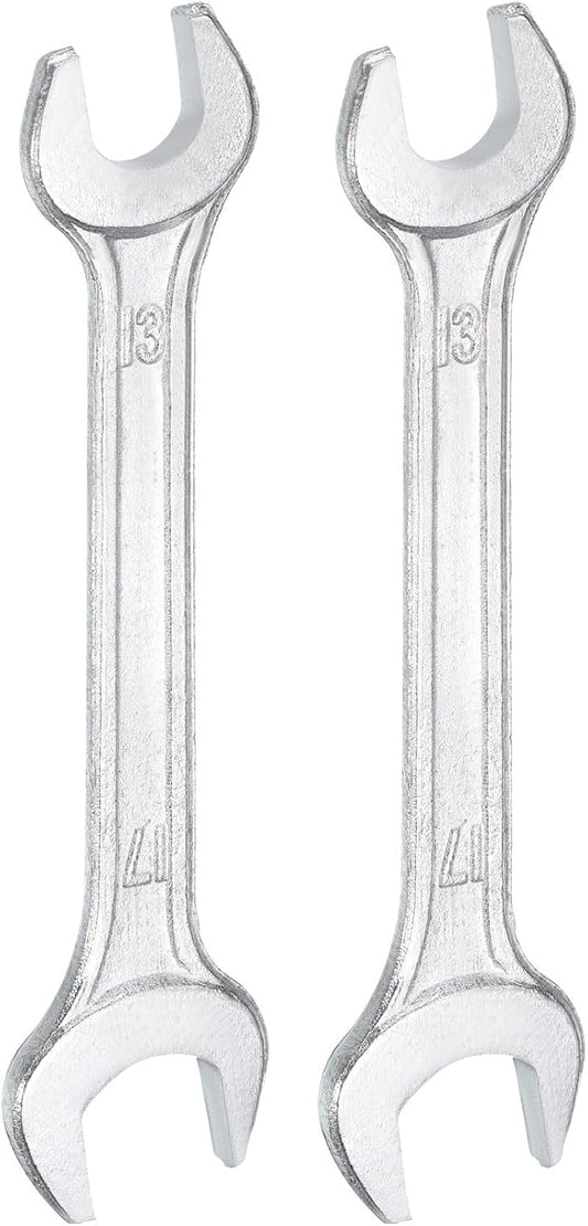 HARFINGTON 2pcs Double Open End Wrench 13mm x 17mm Metric 15 Degree Offset by HARFINGTON