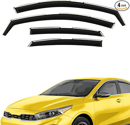 Extra Durable Window Deflectors in-Channel Window Visors Rain Guards Fit by AEROGUYSCustomfitrainguard