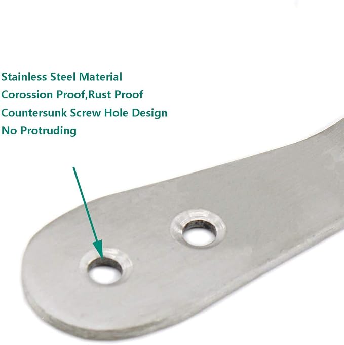 Stainless Steel Coat Hooks, Heavy Duty Metal Wall Mounted Hanger Hooks - Image 3