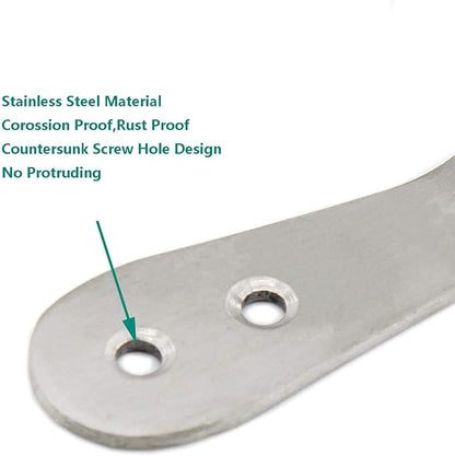 Stainless Steel Coat Hooks, Heavy Duty Metal Hangers - Image 3