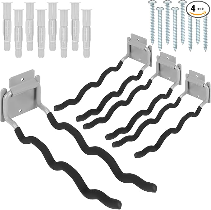 4 Pack Heavy Duty Garage Hooks Ladder Hangers by Unknown