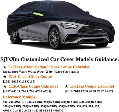 Car Cover Compatible with Mercedes-Benz C-Class 1994-2025 Sedan Coupe - Image 2