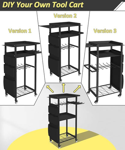 Artibear 4-Tier Rolling Power Tool Organizer Storage Cart, Garage Organization - Image 5