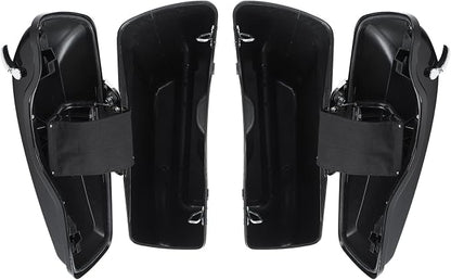 XFMT Motorcycle Vivid Black 5" Extended Stretched Hard Saddlebags Saddle Bags - Image 7