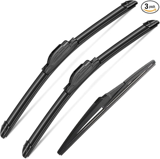 3 Windshield Wipers Set for TOYOTA RAV4 2006 2007 2008 2009 2010 2011 2012 by SCTIOANSNOemWiperBlades