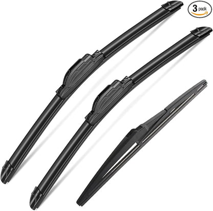 3Pcs Windshield Wipers for Mazda 3 2010 2011 2012 3013, All Seasons Original by SCTIOANSNOemWiperBlades