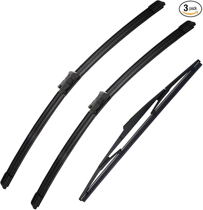 3 Wipers Set-26"+16" Front Windshield Wipers and 14A" Rear Wiper Blade by SCTIOANSNOemWiperBlades