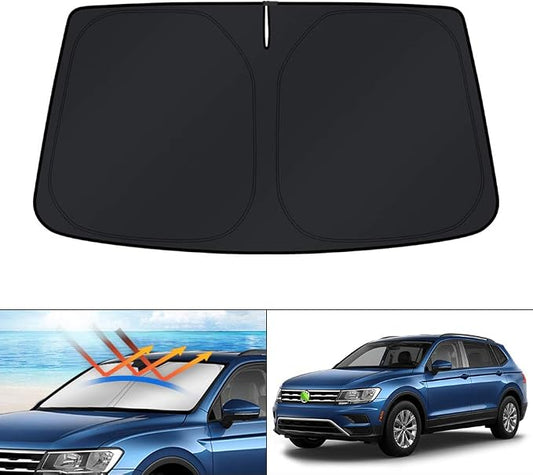KUST Windshield Sun Shade for Volkswagen VW Tiguan 2018-2023 2024 Window Shade by KUST