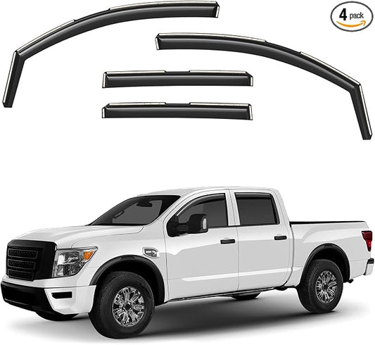 Window Deflectors Smoke Tinted in-Channel Side Window Vent Visor Deflectors by Unknown