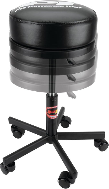 Performance Tool W85033 Extra-Thick Big Top Pneumatic Rolling Shop Stool - Image 8