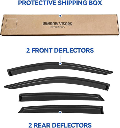 Window Visors Rain Guards for 2018-2023 Honda Accord, Out-Channel Window Vent - Image 5