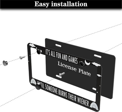 License Plate Frames License Plate Covers It’s All Fun and Games Until Someone - Image 7