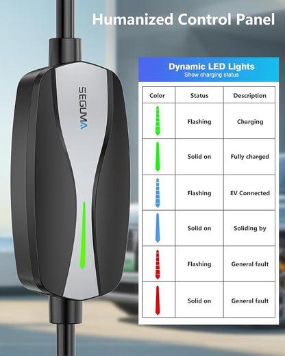 Level 1/2 EV Charger, 16Amp Electric Car Charger 25FT Cable - Image 6