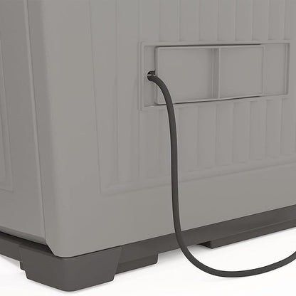 Suncast Outdoor Storage Shed for Patio and Garden, Backyard Oasis, 130 Gallon - Image 5