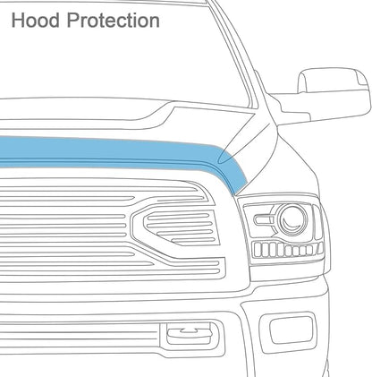 Auto Ventshade Carflector Hood Shield / Protector | Fits 1998 - Image 5