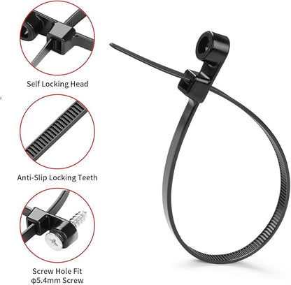 1000 PCS 12 inch Black Zip Ties - Image 4