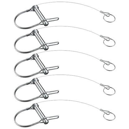 Trailer Coupler Pin 5/16" x 2-3/4" Trailer Pins Prevents Loss by HILILON