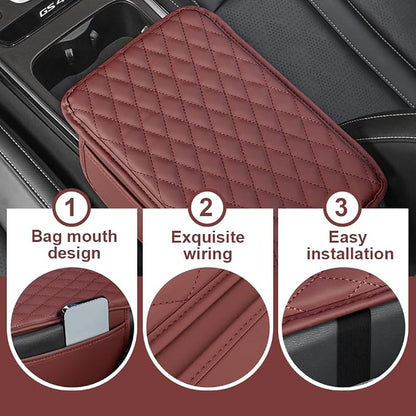 Memory Cotton Leather Car Armrest Box Pad, 2025 New Universal Style Memory - Image 3