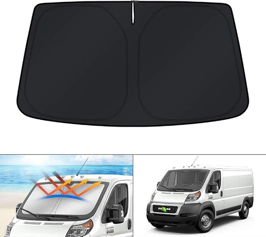 KUST Windshield Sun Shade for 2014-2025 2026 Dodge RAM ProMaster Accessories by KUST