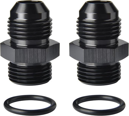 8AN Male Flare to 8AN ORB O-ring Boss Fuel Pump Rail Adapter Fitting Aluminum by Podavelle