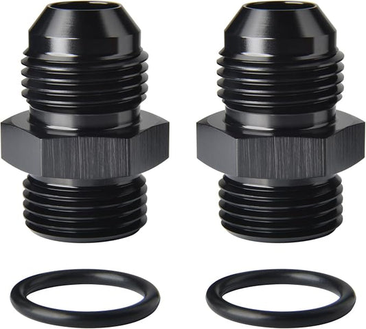 8AN Male Flare to 8AN ORB O-ring Boss Fuel Pump Rail Adapter Fitting Aluminum by Podavelle