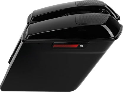 XFMT Motorcycle 5" Stretched Hard Saddlebags W/ 6 x 9 Inches Speaker Lids - Image 2