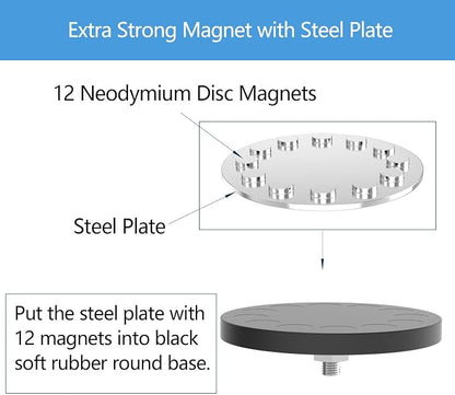 Heavy Duty Large Magnetic Hooks, Strong Magnet Hooks - Image 3