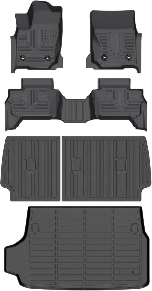 Wayhigh-All Weather Floor Mats and Cargo Mat Set Fit by Wayhigh