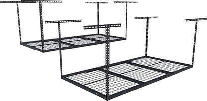 FLEXIMOUNTS 2 Pack 3x6 Overhead Garage Storage Adjustable Ceiling Rack 72" by FLEXIMOUNTS