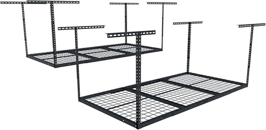 FLEXIMOUNTS 2 Pack 3x6 Overhead Garage Storage Adjustable Ceiling Rack 72" by FLEXIMOUNTS