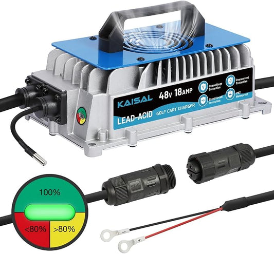 KAISAL 48V Charger 1250W 18A Golf Cart Battery Charger by KAISAL