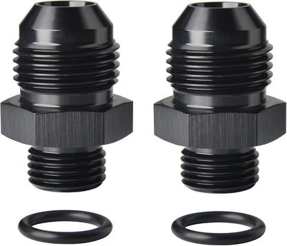 8AN Male Flare to 6AN ORB O-ring Boss Fuel Pump Rail Adapter Fitting Aluminum by Podavelle