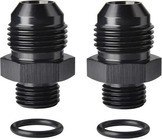 8AN Male Flare to 6AN ORB O-ring Boss Fuel Pump Rail Adapter Fitting Aluminum by Podavelle