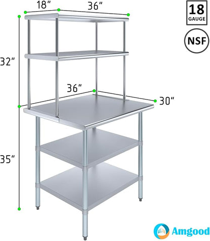 Amgood Stainless Steel Work Table - Image 3