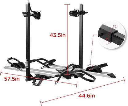 Hitch 2-Bike Rack Fellow, 200 lbs Capacity E-Bike Carrier - Image 9