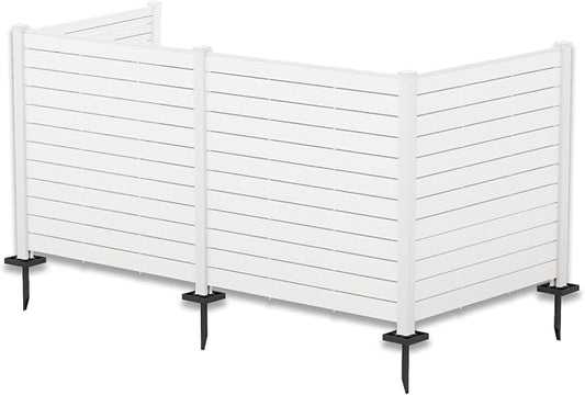 Kozyard 50" W x 48" H Outdoor Privacy Screens Aluminum Post, Air Conditioner by Kozyard