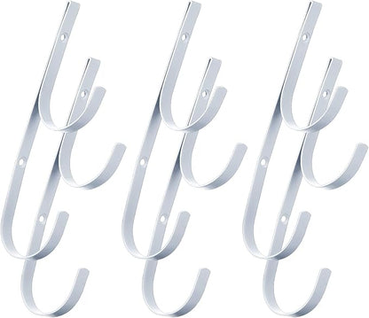 6 Pieces Pool Pole Hook Hanger Swimming Metal Brackets Pool Hook - Image 7