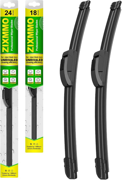 OEM Quality 24in + 18in Premium All-Season Windshield Wiper Blades by ZIXMMOFactoryWiperBlade