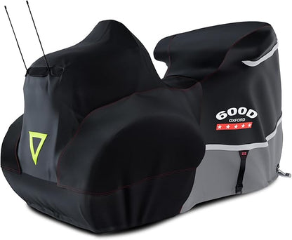Rosefray Motorcycle Cover with Side+Top Box Heavy Duty 600D Waterproof by Rosefray