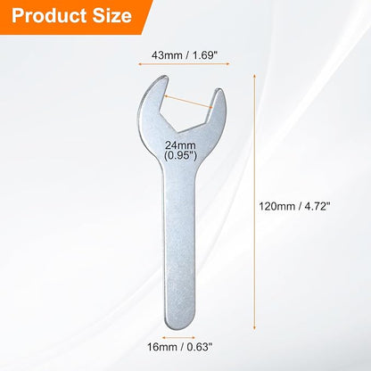 HARFINGTON 10pcs Small Wrench 24x120x2.3mm Metric U-Shaped Single Open Ended - Image 2