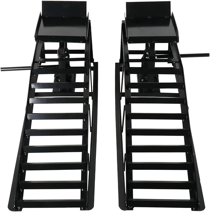 5 Ton 2 Pack Hydraulic Car Ramp Elevator 10000 Lbs by TBAPFS
