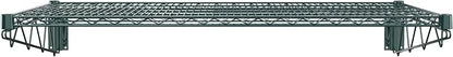 24" x 48" Green Epoxy Wire Wall Mount Shelf - Image 3