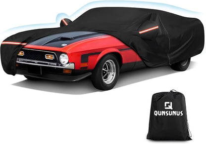 QUNSUNUS Waterproof Car Cover for Ford Mustang 1969-1973, Outdoor Car Covers by QQUNSUNUS