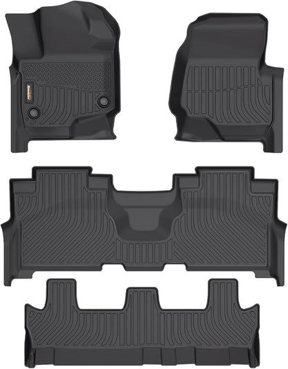 Binmotor-Floor Mats for Ford Expedition Max 2021-2025, TPE All Weather Car Mat by VisittheBinmotor