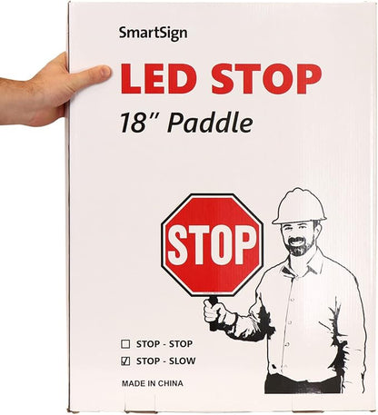 SmartSign LED STOP SLOW Paddle - Image 3