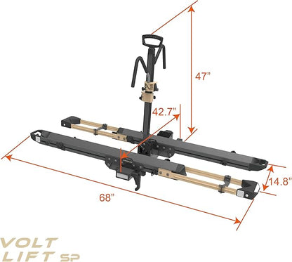 HYPERAX Volt Lift SP -E Bike Hitch Mount Platform Style 2 Bikes Carrier - Image 6