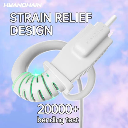 HUANCHAIN Indoor Outdoor White Extension Cord 8 ft Waterproof, 16/3 Gauge - Image 5