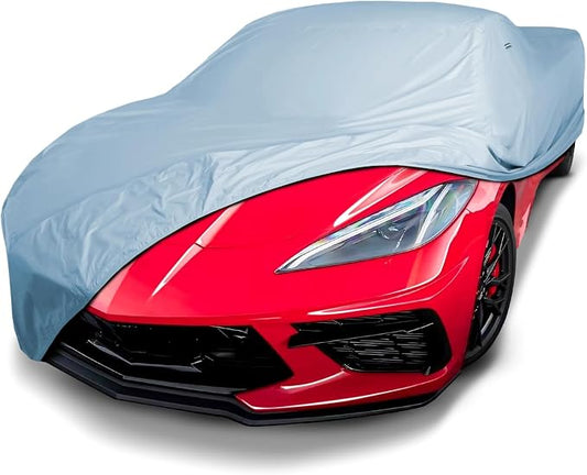 iCarCover Premium Car Cover for 2020-2025 Chevy Corvette C8 without High Wing by iCarCover